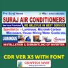 AC Service aur Electrical Shop Banner Design with Fonts