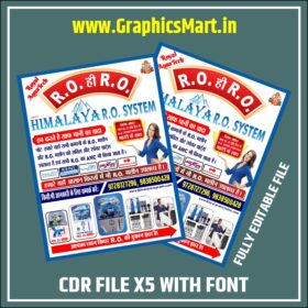 RO WATAER FLEX POSTER DESIGN CDR FILE X5 WITH FONT