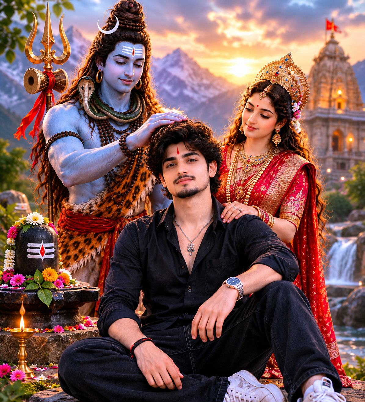 How to Create AI Blessing Images with Lord Shiva and Goddess Parvati (Step by Step)