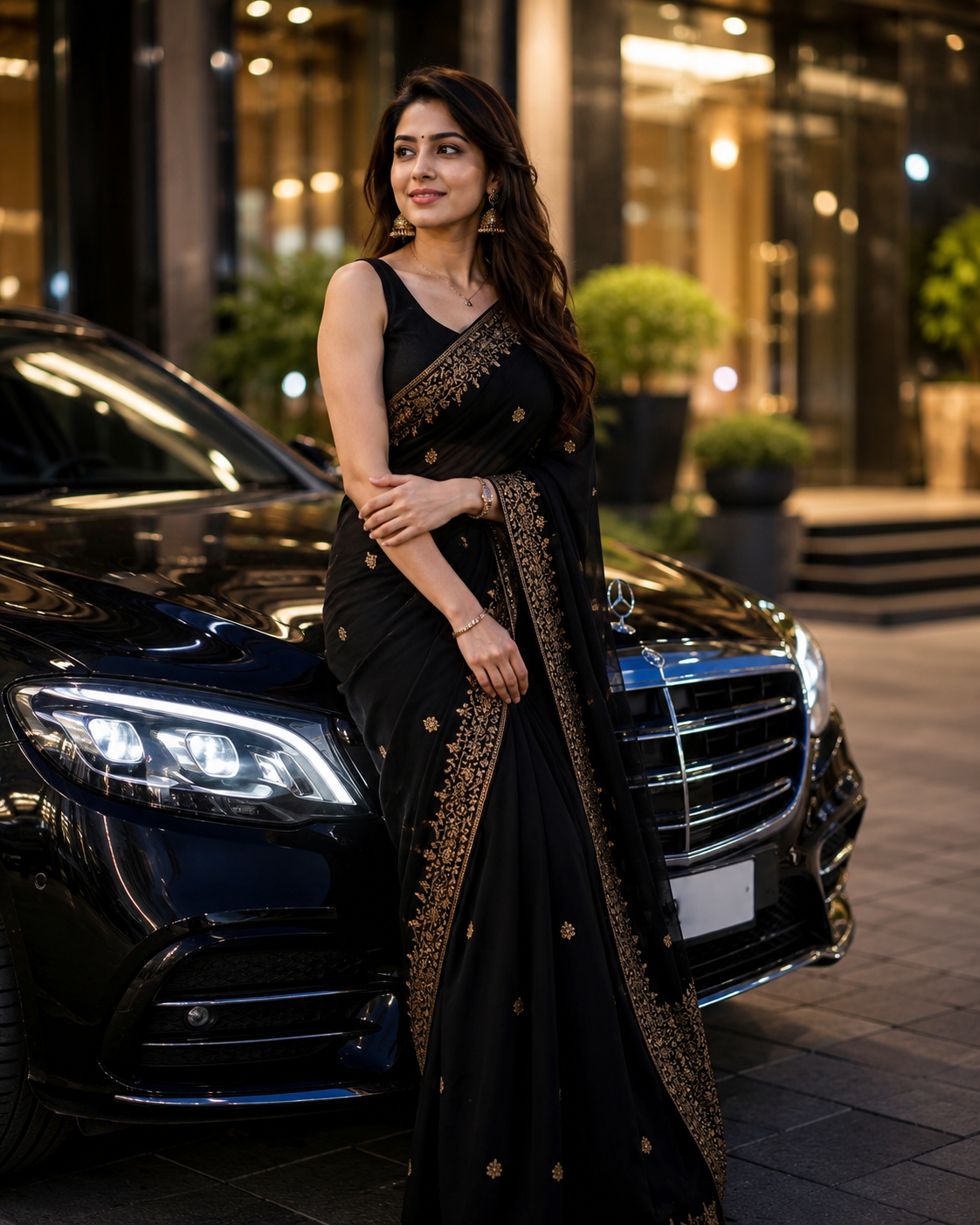 Luxury Indian Woman Saree Portrait AI Prompt | Hyper Realistic 8K Photo लक्ज़री इंडियन गर्ल साड़ी पोर्ट्रेट AI प्रॉम्प्ट | अपनी फोटो से 8K रॉयल फोटो बनाएं