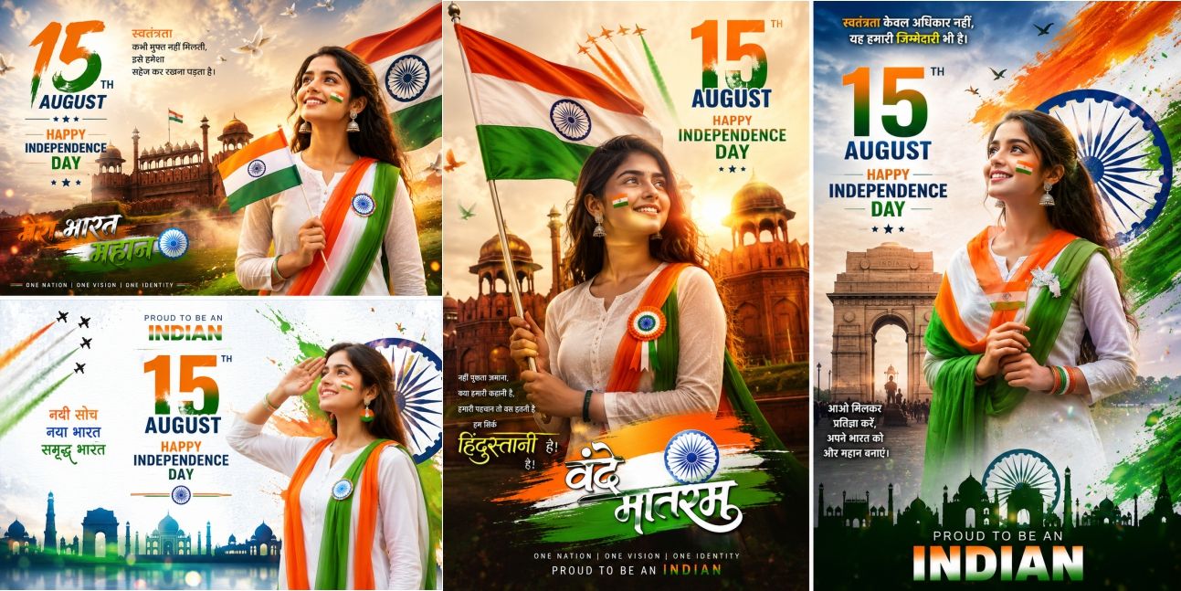 Ultra Realistic 15 August AI Photo Editing Prompt | Indian Independence Day Poster Prompt 2026