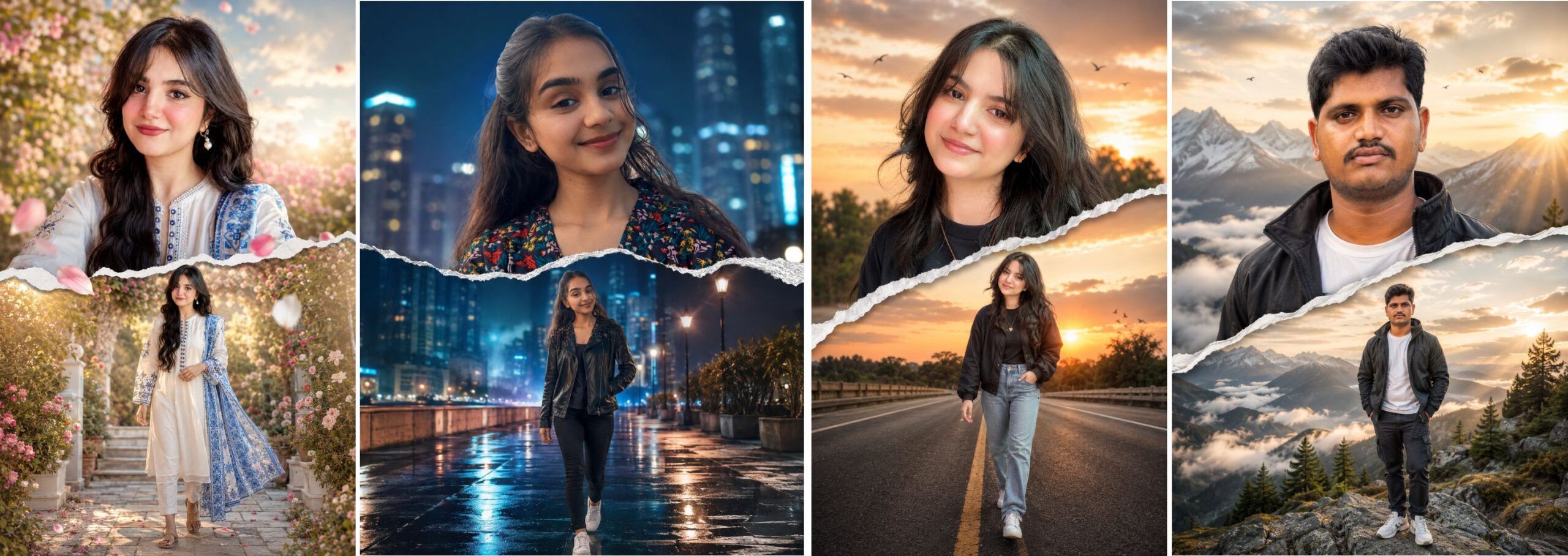 5 Trending AI Photo Editing Prompts for Boys & Girls | Double Portrait Designs