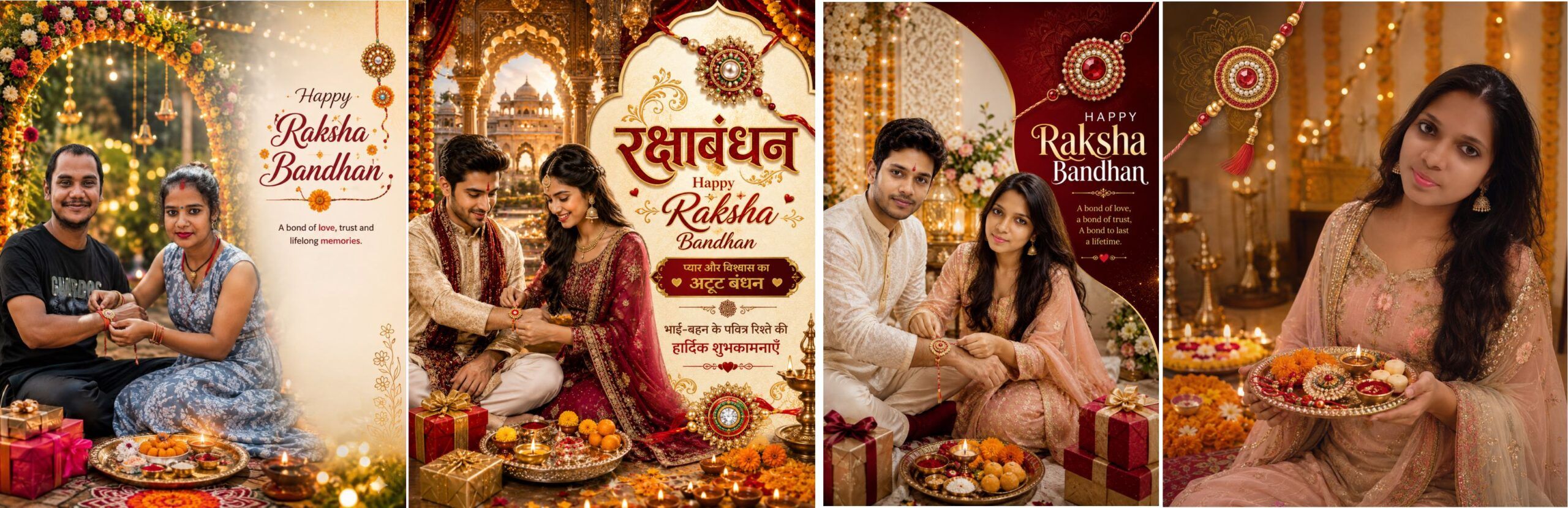 4 Best Raksha Bandhan AI Photo Editing Prompts 2026 | Brother Sister & Solo Photo