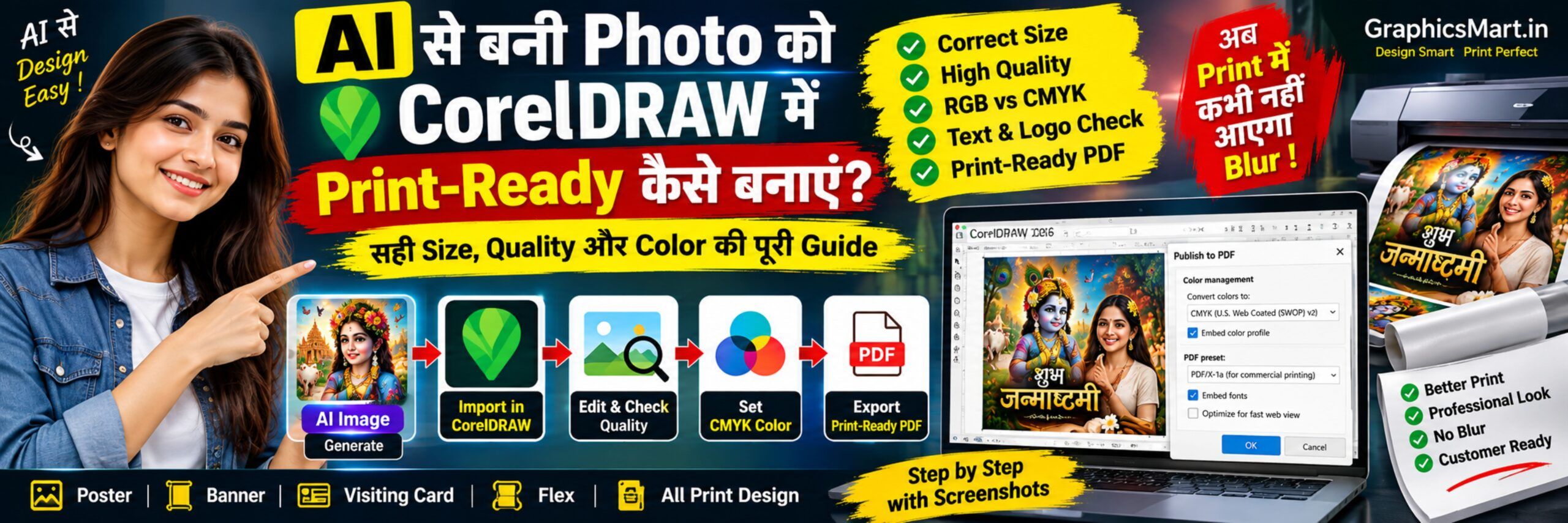AI Photo को CorelDRAW में Print-Ready कैसे बनाएं? Complete Guide 2026
